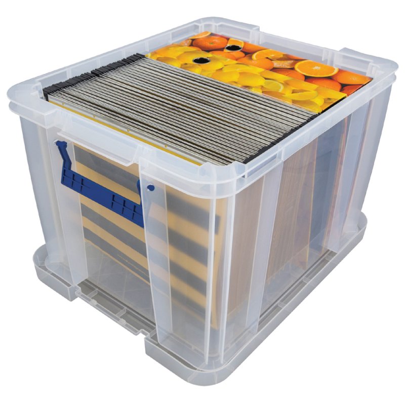 Fellowes ProStore boîtes de rangement, 36 litres, transparent, lot de 3